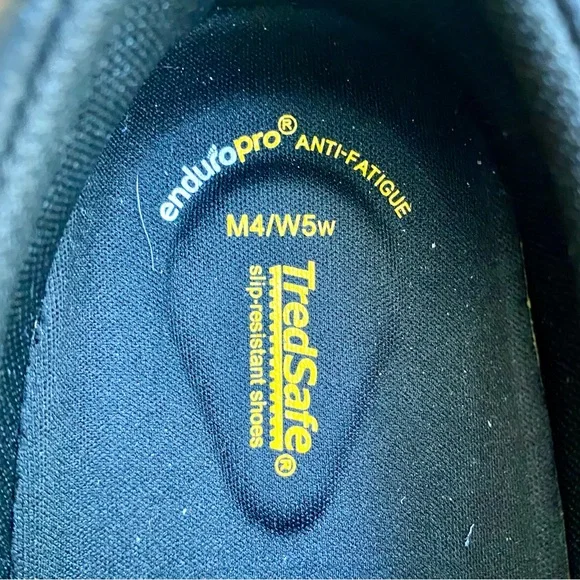 Tredsafe Slip Resistant Slip On Black Work Shoes Womens Size 5 - Picture 7 of 7